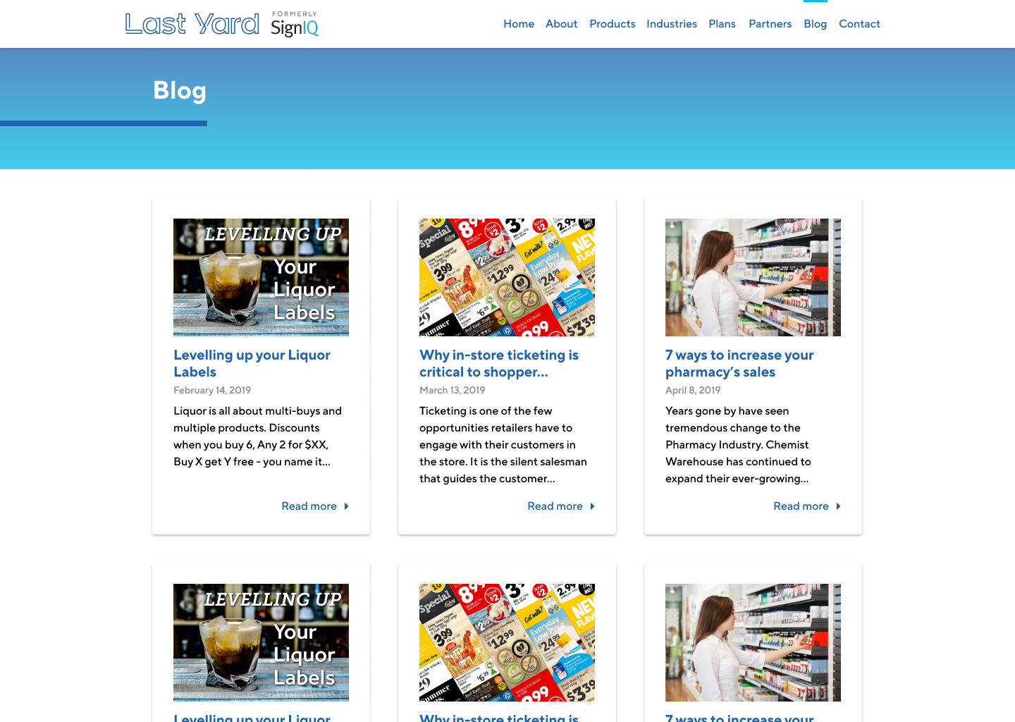 Last Yard Blog
