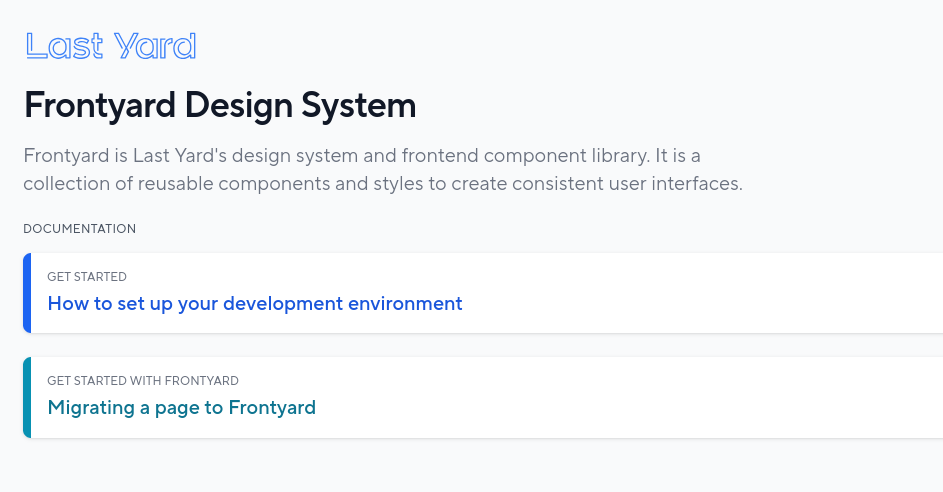 Frontyard Design System